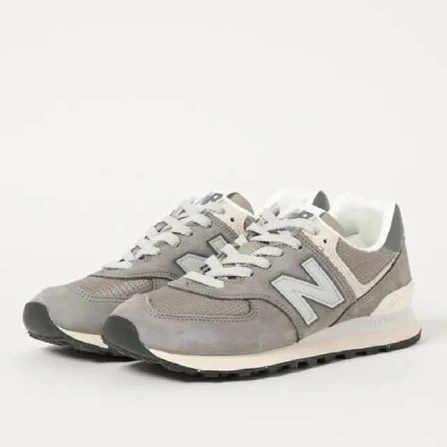 【NEW BALANCE】574系列 灰 男女款 休閒鞋 麂皮 復古(U574SNV)