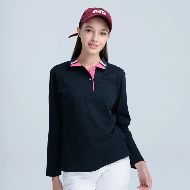 【PAUL SAILING】彈性棉排汗長袖POLO衫(女款)