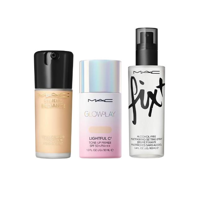 【M.A.C】完美奶霜聚光粉底持妝組(超漾光高防曬妝前乳SPF50+&超持妝奢緞粉底精華_雙11限定)