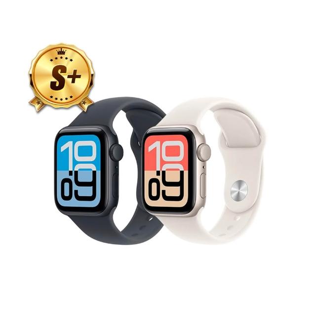 Apple蘋果 Watch SE 3 GPS 40mm 適用於 S/M 尺寸，黑色系鋁金屬錶殼搭配黑色運動型錶帶，具備心率偵測功能，支援 iOS 系統，螢幕尺寸小於 2 吋，待機時間約 1 天內，已取得 NCC 認證，認證碼為 CCAI25LP0730T3。