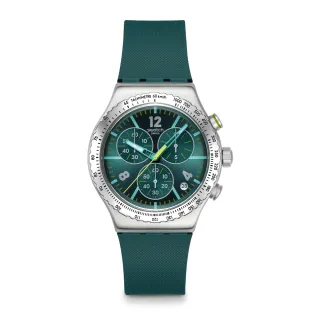 【SWATCH】GREENSHIFT GLOW 金屬手錶/男錶/女錶/瑞士製造 YVS535(43mm)