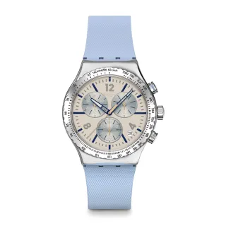 【SWATCH】BLUESHIFT GLOW 金屬手錶/女錶/瑞士製造 YVS536(43mm)