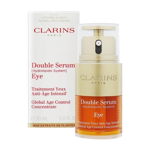 CLARINS克蘭詩 黃金亮眼萃 是一款專為眼部設計的保養產品，20ml容量適合日常使用。採用高濃縮配方，能有效改善眼部暗沉、疲勞與細紋，提供長效保濕與提亮效果。適用於各種膚質，是大人們的理想選擇。產品為國內專櫃公司貨，品質有保障。