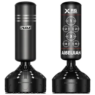 【愛倍健】超吸力加大底盤拳擊沙袋 練拳健身器(跆拳道訓練健身器材 高1.85米加粗底座加大)