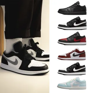 【NIKE 耐吉】運動鞋 休閒鞋 喬丹 低筒 AIR JORDAN 1 LOW 男鞋 藍白黑紅 AJ1 低 多款(HV5968-001&)