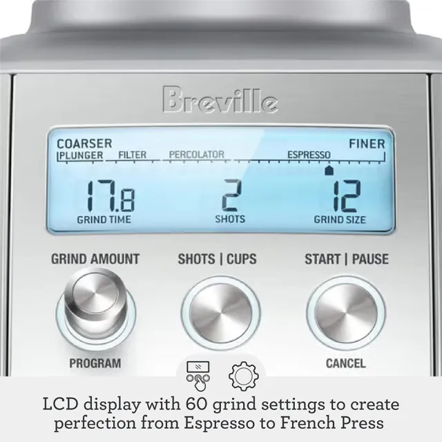 【Breville】BCG820XL the Smart Grinder™ Pro 專業級定量磨豆機（櫻桃紅）(總代理公司貨)