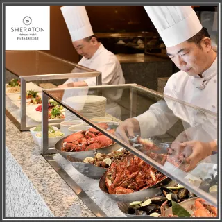 【豐邑喜來登大飯店】年末下殺！盛宴自助餐廳平日雙人午餐券(MO)