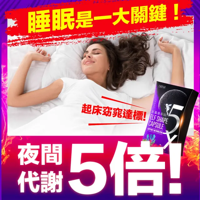 即期品【CHOYeR 曲易】妖精曲羨5X 3入組(共90粒；夜飆代謝)