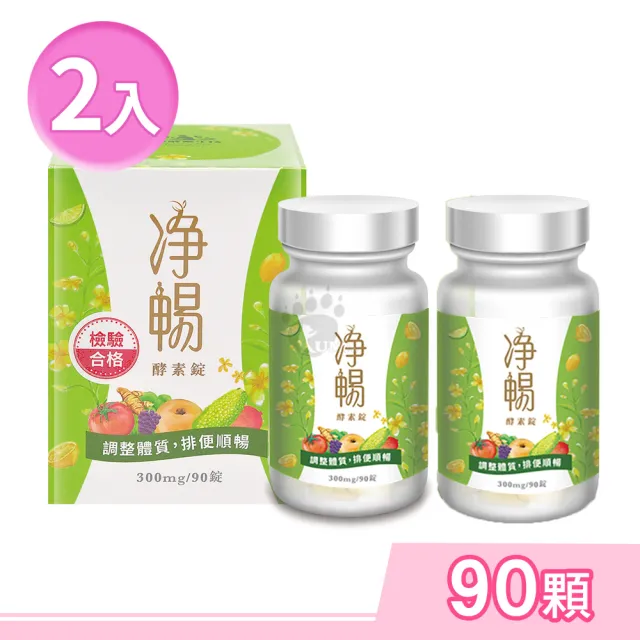 【大漢酵素】淨暢酵素錠X2瓶(90粒/瓶)