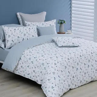 【Tonia Nicole 東妮寢飾】100%精梳棉兩用被床包組-月影花畔(加大)