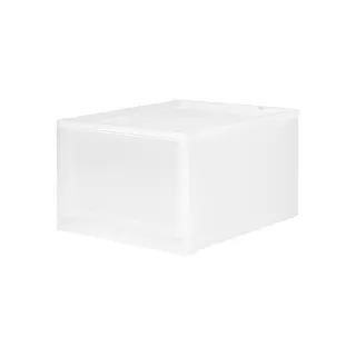 【TENMA 天馬】Fits 45面寬單層抽屜收納箱-高30CM-2入-多色可選(抽屜箱/儲物櫃/置物櫃)