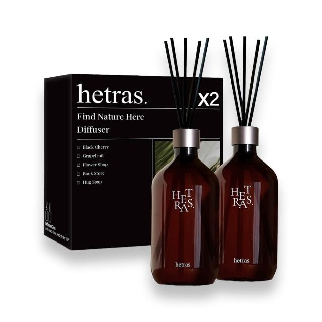 【HETRAS】首席調香師擴香 500ml 2入組(GD 擴香 香氛 空間香氛 室內香氛/618限定)