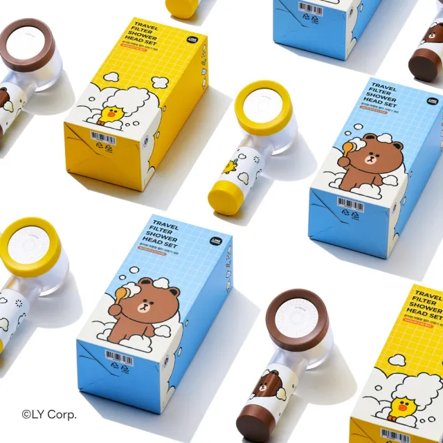 【BODYLUV】LINE FRIENDS 旅行用迷你蓮蓬頭(方便攜帶/出國用水更安心)