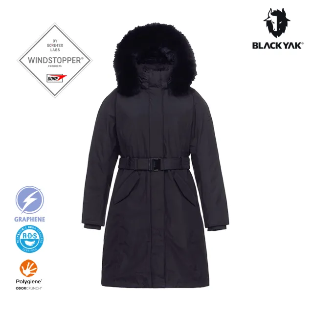 【BLACKYAK】女 HIMA WSP AX長版羽絨外套外套[三色]BYEB2WJ903(WINDSTOPPER 防風 保暖 石墨烯 IU)