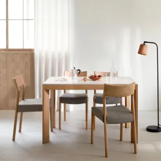 【iloom 怡倫家居】BLIQUE 1200型陶瓷餐桌 4色可選(咖啡桌 桌子 餐桌 方桌 小方桌 方形餐桌 陶瓷桌)