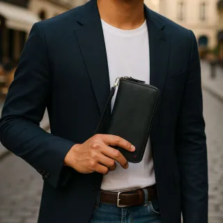 【MONDAINE 瑞士國鐵】RFID防盜刷真皮長夾 8卡 雙鈔夾 拉鍊零錢袋 送禮 (多色可選)