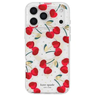 【KATE SPADE】iPhone 17系列 MagSafe 精品手機殼 嬌豔櫻桃