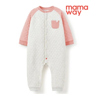 【mamaway 媽媽餵】BABY鋪棉長袖連身衣(寶寶包屁衣、嬰兒連身衣)