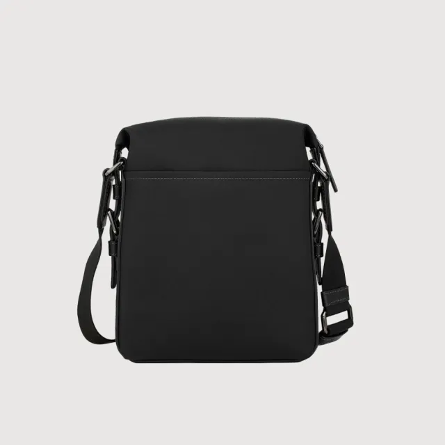 【BRAUN BUFFEL 德國小金牛】尼爾-C 直式斜背包-黑色/深藍色(BF574-17-BK/DB) 男包送禮推薦