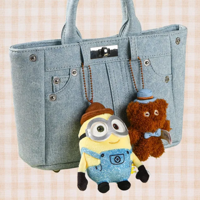 【MINIONS 小小兵】環球影城小小兵玩偶吊飾耳機包TIM熊提姆熊(正版閨蜜女友男友女兒子生日交換聖誕禮物)