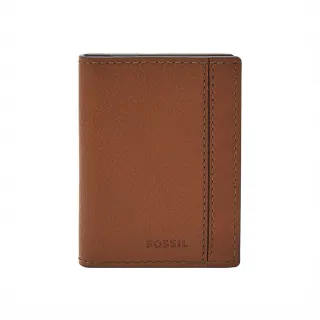 【FOSSIL 官方旗艦館】Liam 真皮直式卡夾-咖啡色 SML1883200 雙12限定