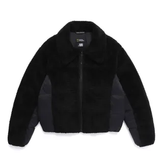 【National Geographic 國家地理】女裝 皮草拼接 羽絨外套(2色可選/鴨絨)