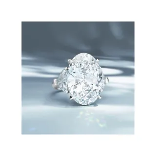 【鉅曜】38女王節 18K金 IGI 10克拉 浪漫三重奏橢圓鑽石戒指 (培育鑽石)