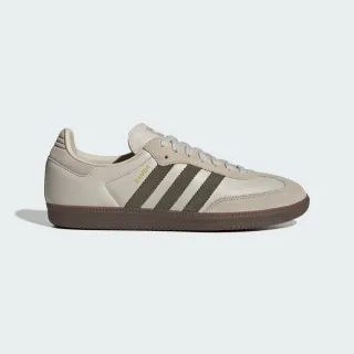 【adidas 愛迪達】SAMBA OG 運動休閒鞋(JR0893 男鞋/女鞋 ORIGINALS經典休閒鞋 格紋細節 奶灰色調)