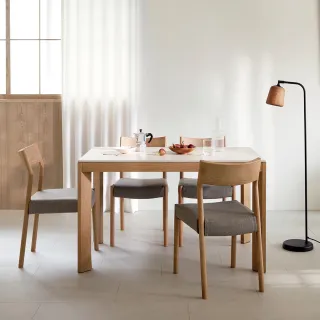 【iloom 怡倫家居】Finn 原木餐椅2入組(椅子 餐桌椅 座椅 木椅)