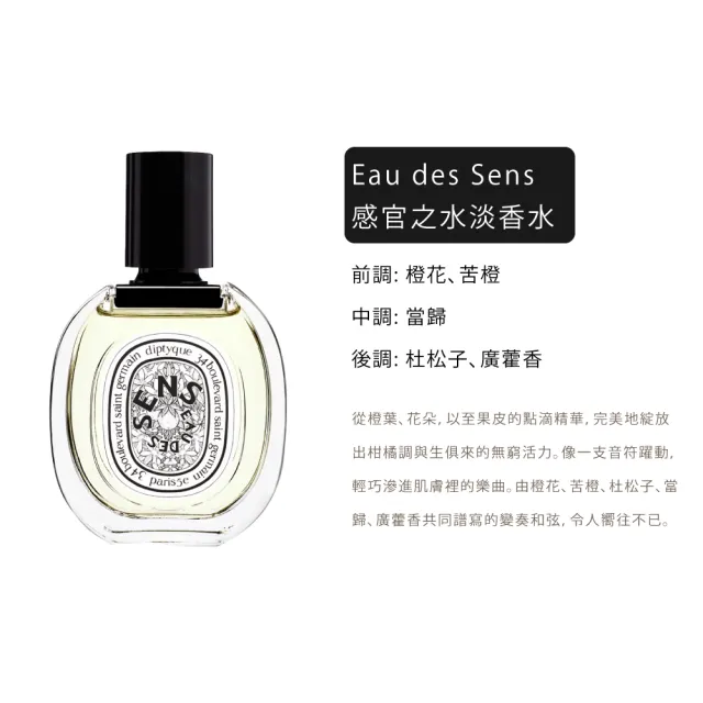 Diptyque】淡香水50ml 多款任選(紙染之水/杜桑/譚道/影中/感官/玫瑰/聖