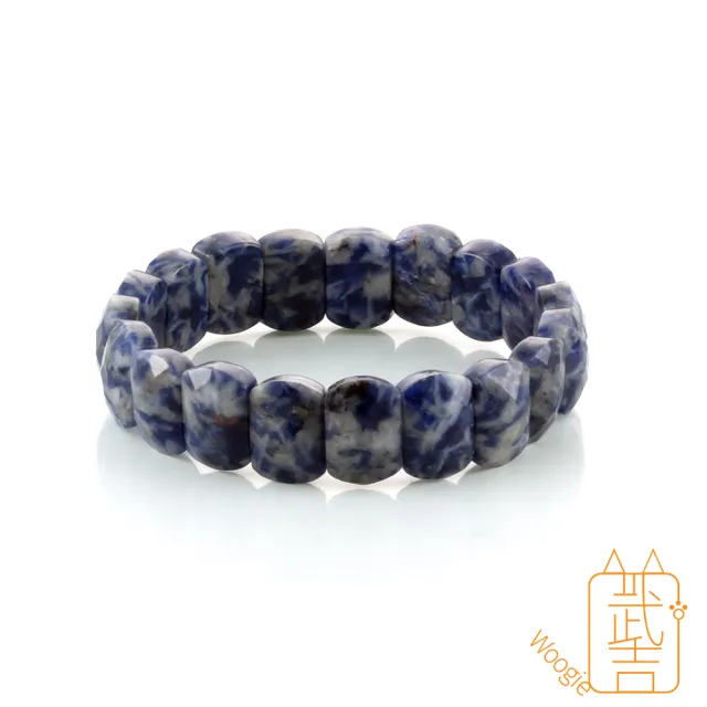 【Woogie武吉珠寶】藍紋石手排(鑽切13-14mm)