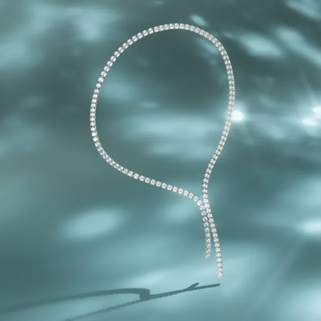 【鉅曜】9K 37克拉 璀璨閃亮輕奢鑽石套鍊 培育鑽石 真鑽 鑽石(培育鑽石)