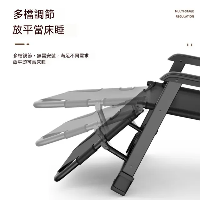 午休椅午睡折疊躺椅(折疊躺椅/家用靠背戶外折疊椅子/懶人可坐可躺便攜沙灘椅)