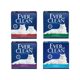 【EverClean 藍鑽】強效結塊貓砂25LB(美規 礦砂)