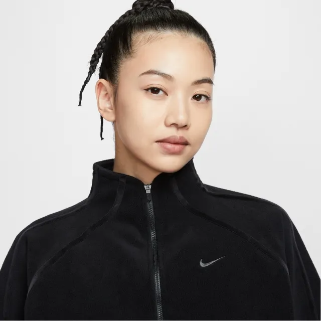 【NIKE 耐吉】長袖上衣 女 AS W NK ONE TF HZ TOP POLAR 運動 休閒 黑色(HV3716010)