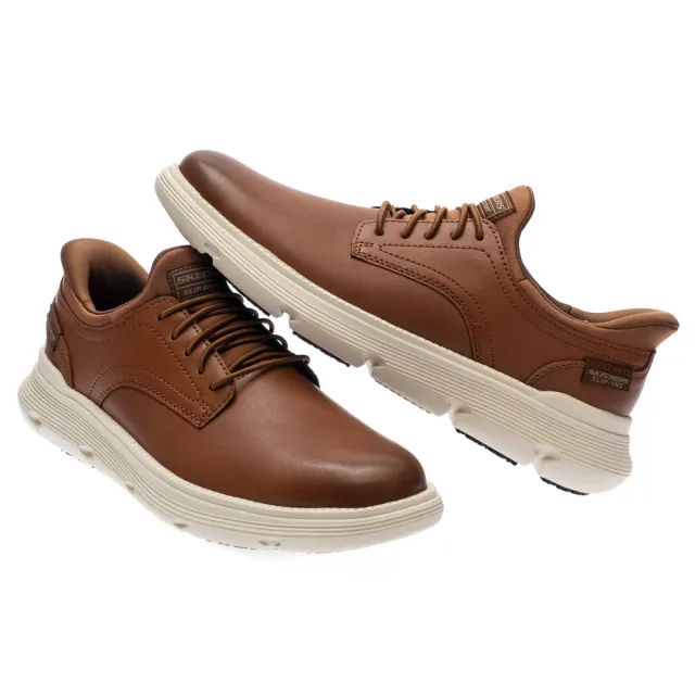 【SKECHERS】男鞋 工作鞋系列 瞬穿舒適科技 GARZA SR(200310BRN)