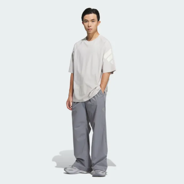 【adidas 愛迪達】愛迪達 Fustl M Tee Ss3 男 T恤 運動上衣 休閒短袖 灰 亞版(KH1486)
