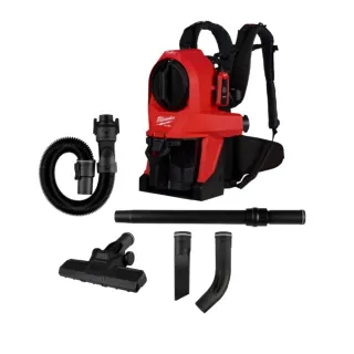 【Milwaukee 美沃奇】18V無刷背負式吸塵器M18FBPV2 主機(電動工具/園藝電工)