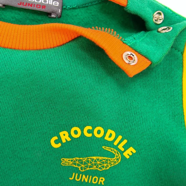 【Crocodile Junior 小鱷魚童裝】『小鱷魚童裝』撞色拼接口袋連身裝(產品編號 : C68594-04 小童款)