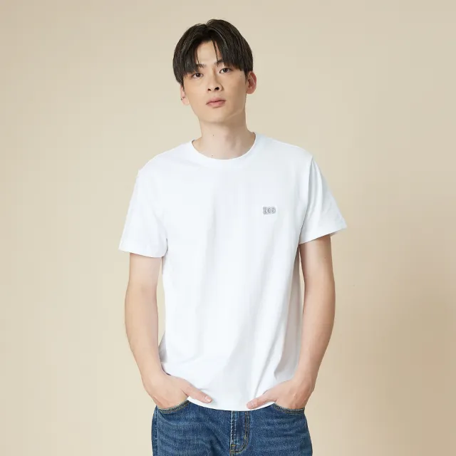 【Lee】男裝 短袖T恤 / 左胸小LOGO 背部剪接 共2色 標準版型(LB502111K11 / LB502111K14)