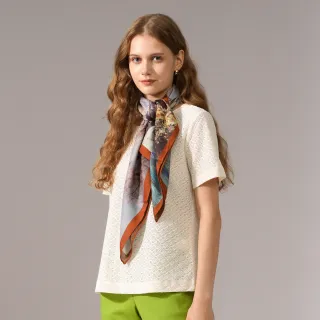 【KERAIA 克萊亞】魅力價-雪日城堡秘境雙面雙色披巾