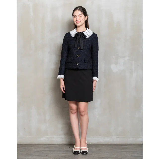 【perng yuh 芃諭名品】秋日篇章 袋飾 Ａ字短裙(2025 AW Collection｜4C秋冬形象系列)