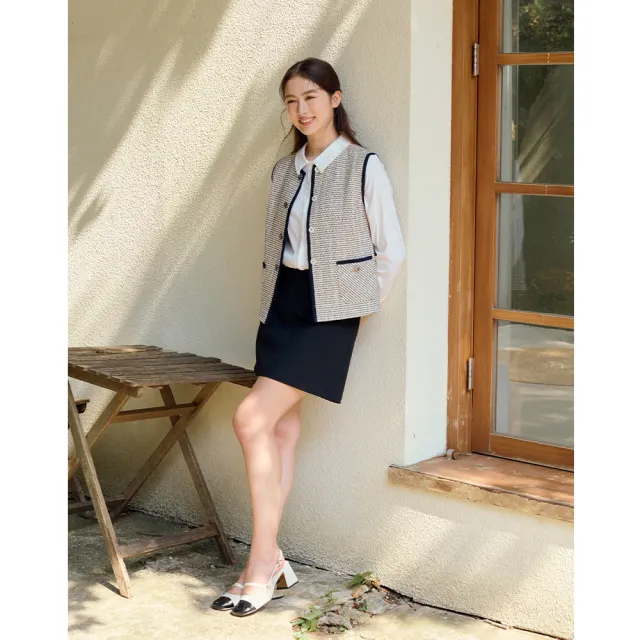 【perng yuh 芃諭名品】秋日篇章 袋飾 Ａ字短裙(2025 AW Collection｜4C秋冬形象系列)