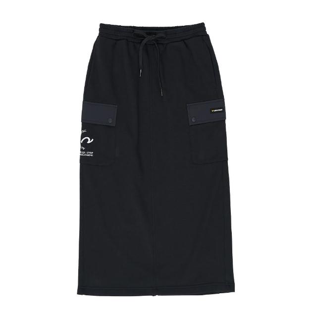 【5th STREET】女裝 長裙 工裝長裙 工裝裙 黑色(980040)