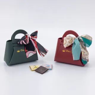 【Diva Life】聖誕胡桃鉗 比利時純巧克力片12入迷你柏金包(交換禮物/聖誕禮物)