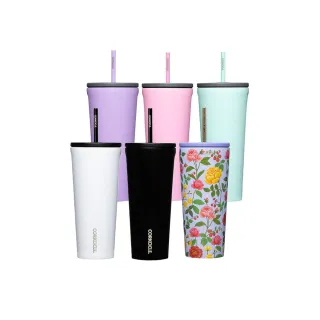 【CORKCICLE 酷仕客】聯名限定款-吸管杯700ml(不鏽鋼保冰杯/保冷杯/環保杯/咖啡杯 附吸管)