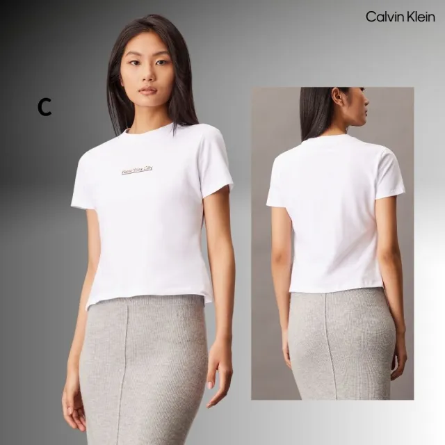 【CALVIN KLEIN】官方旗艦館 明星同款 男女款短袖T恤 多款任選
