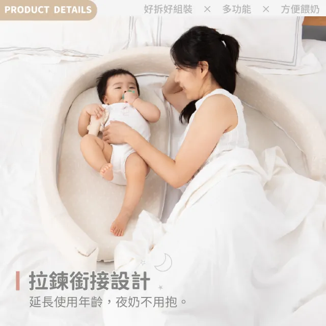 【Youbi】折疊式攜帶床中床 贈全罩蚊帳(嬰兒床中床 新生兒睡窩 多功能床中床 防壓嬰兒床)