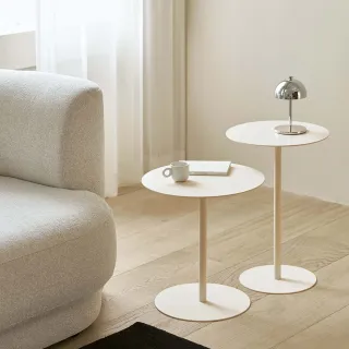 【MH 家居】波爾沃鐵質圓形小茶几(邊桌/圓桌/咖啡桌)