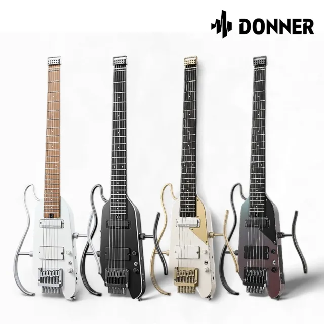 【Donner】HUSH-X PRO 便攜式無頭靜音電吉他 四款色系/極簡不凡(旅行吉他 小吉他 靜音吉他 SLG200 YAMAHA)